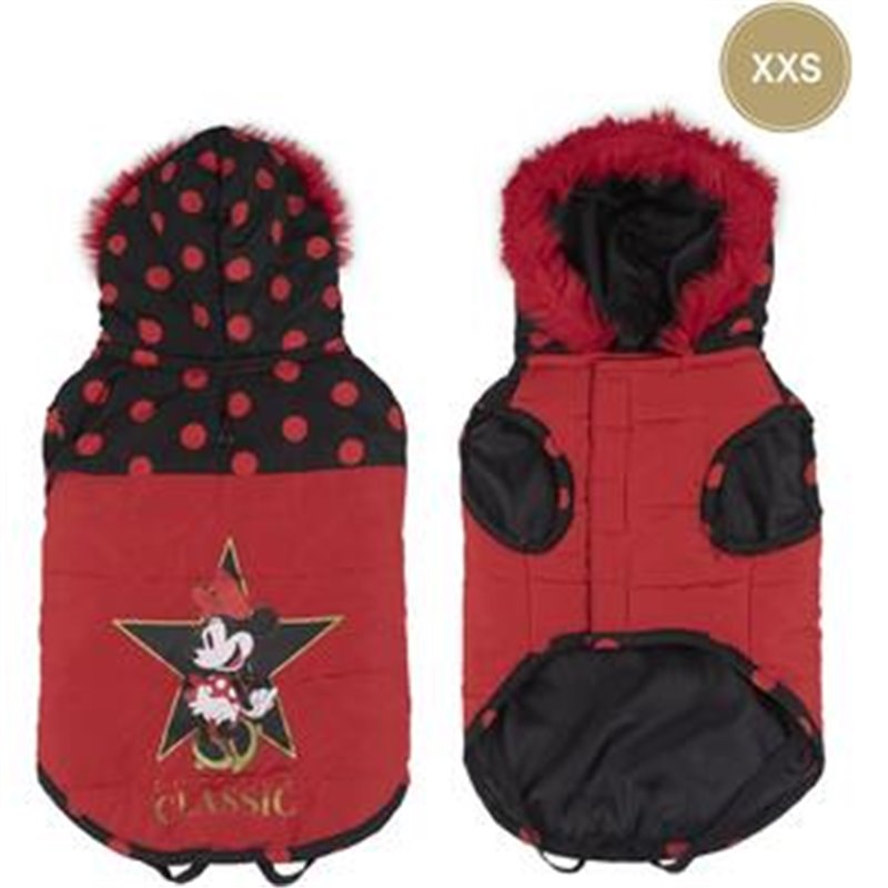 ABRIGO ACOLCHADO PARA PERRO XXS MINNIE RED