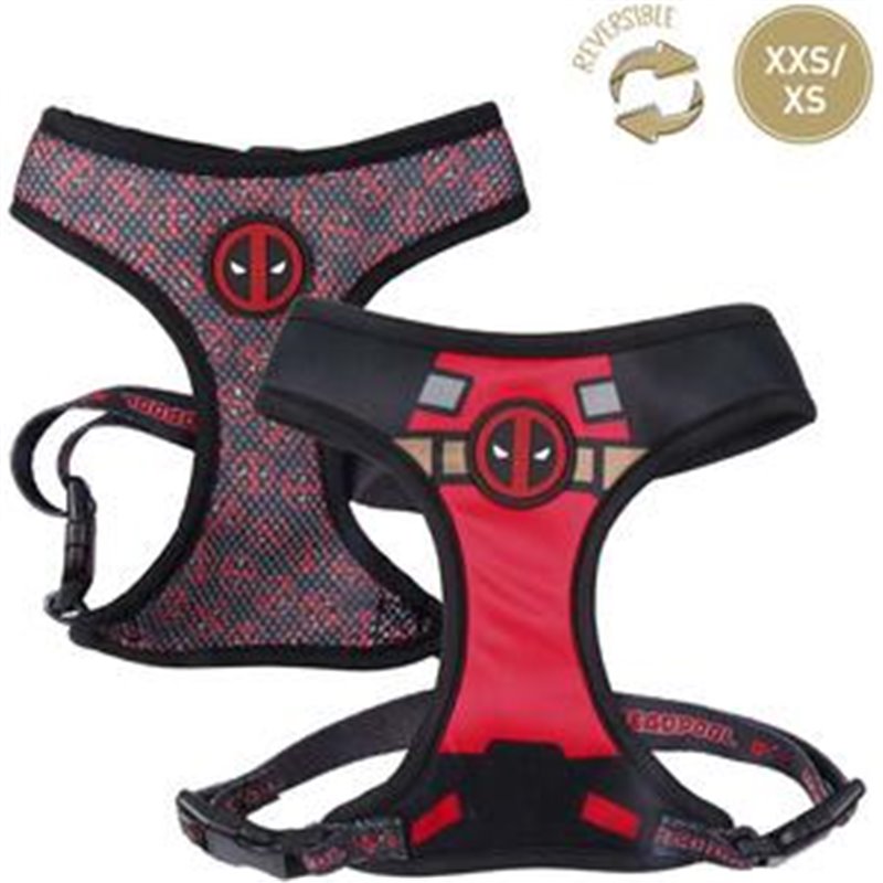 ARNÉS PREMIUM PARA PERROS XXS/XS DEADPOOL BLACK