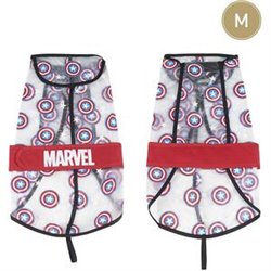 IMPERMEABLE AJUSTABLE PARA PERRO M AVENGERS CAPITAN AMERICA RED