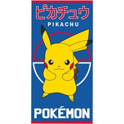 TOALLA PIKACHU POKEMON ALGODON