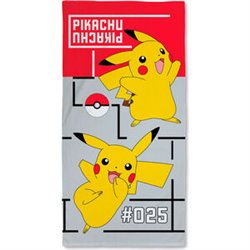 TOALLA PIKACHU POKEMON ALGODON