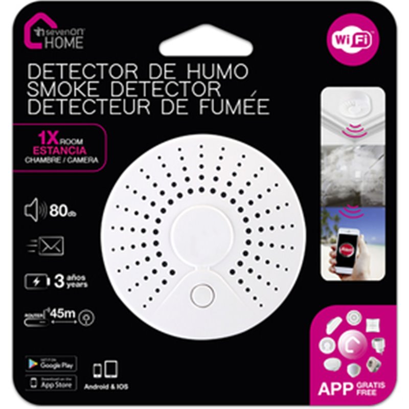 DETECTOR DE HUMO CONTROL WIFI VIA APP