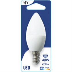 BOMBILLA LED VELA C37 E14 6W (40W) 470LM 6000K 15000H BL.1