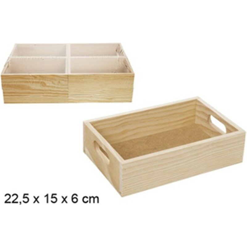 CAJA MADERA - 25,5X15X6CM