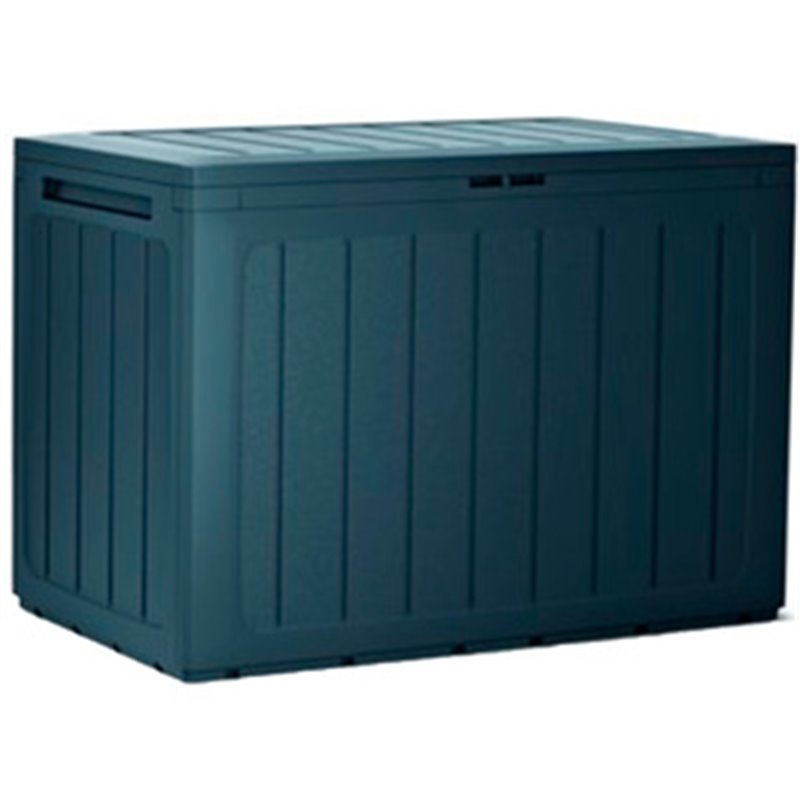 BAUL DE JARDIN 190 LITROS PROSPERPLAST BOARDEBOX DE PLASTICO EN COLOR ANTRACITA 78 X 43,3 X 55 CM