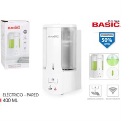 DISPENSADOR JABON ELECTRICO PARED ABS - BASIC HOME