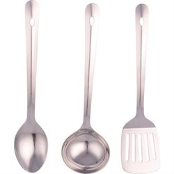 SET 3 PC UTENSILIOS COCINA ACERO INOXIDABLE ENERGY