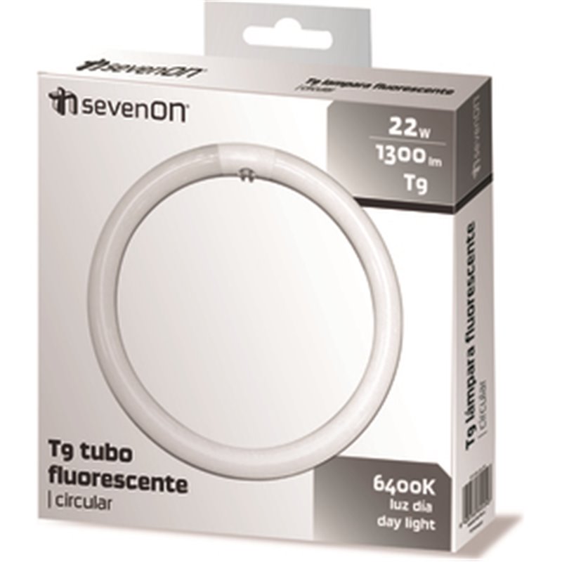 TUBO FLUORESCENTE T9 CIRCULAR G10Q 22W 1300LM 6400K 8000H 7HSEVENON CJ.1