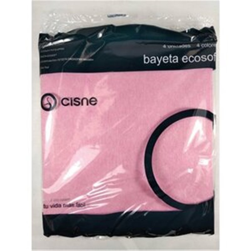 BAYETA ECOSOFT 36X38 CM COLORES SURTIDOS PACK X4