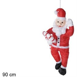 PAPA NOEL CON REGALO/BASTON PARA EXTERIOR 90CM