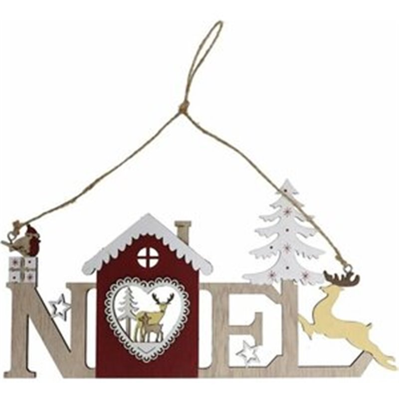 COLGANTE NOEL C/CASA 24X14CM