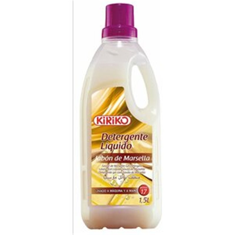 DETERGENTE LIQUIDO JABON DE MARSELLA 1,5 L.