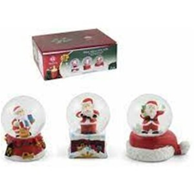 BOLA AGUA PAPA NOEL - 7CM 3 SURTIDOS