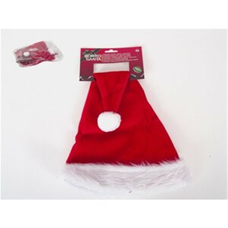 GORRO SANTA CLAUS ADULTO 47X30CM