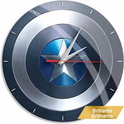 RELOJ PARED CAPITAN AMERICA MARVEL