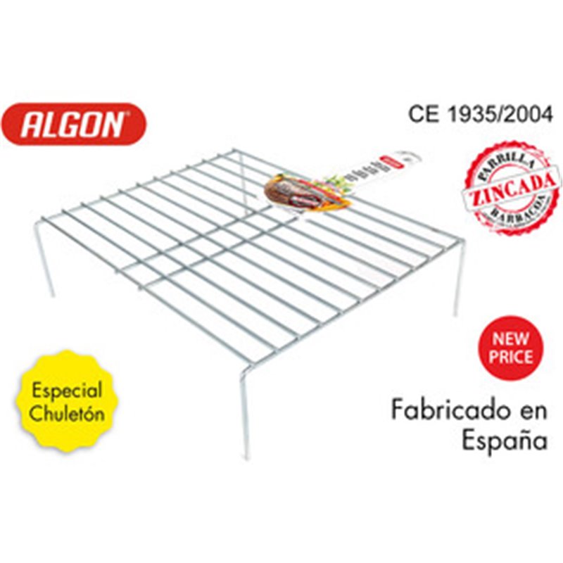 PARRILLA CHULETÓN 43X35X52,5CM DOBLE ZINC