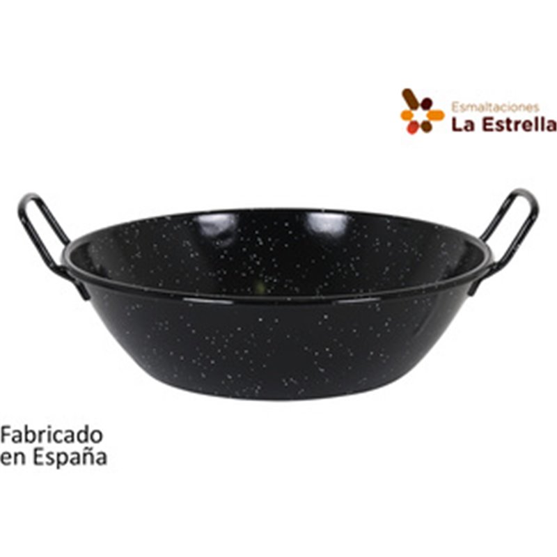 PAELLERA HONDA BORDONADA 30CM-4,6L JASPEADA