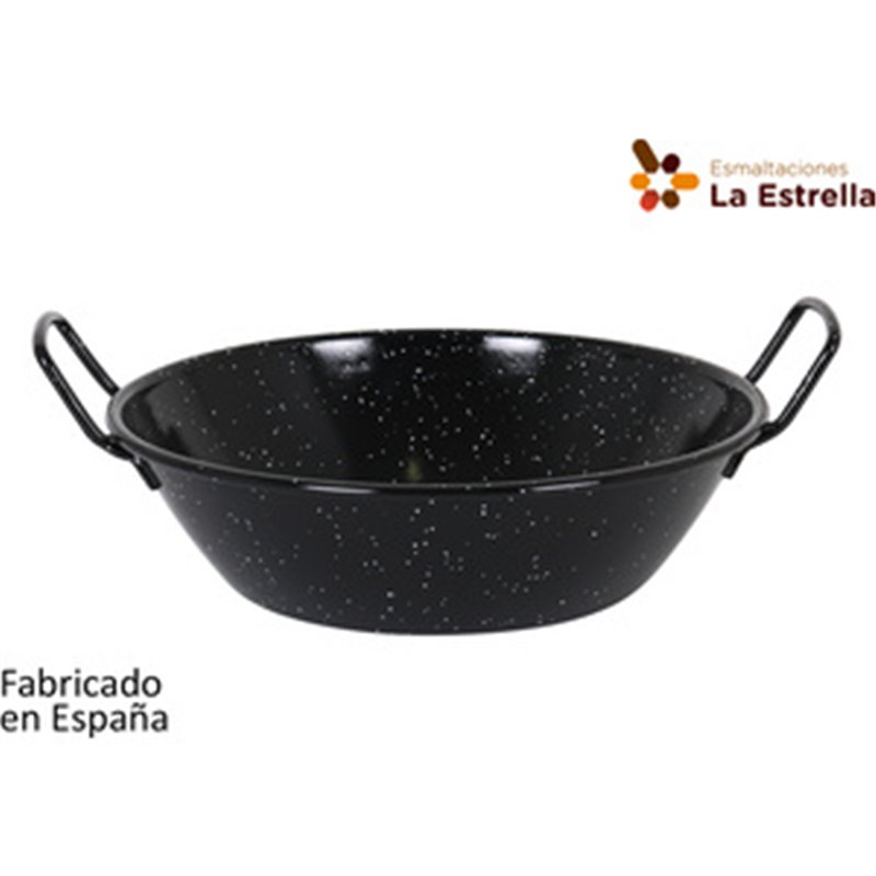 PAELLERA HONDA BORDONADA 28CM-4,3L JASPEADA