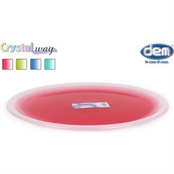 PLATO PIZZA 33CM CRISTALWAY - COLORES SURTIDOS