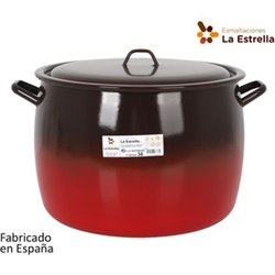 OLLA ABOMBADA C/TAPA 36CM - 30L FUEGO