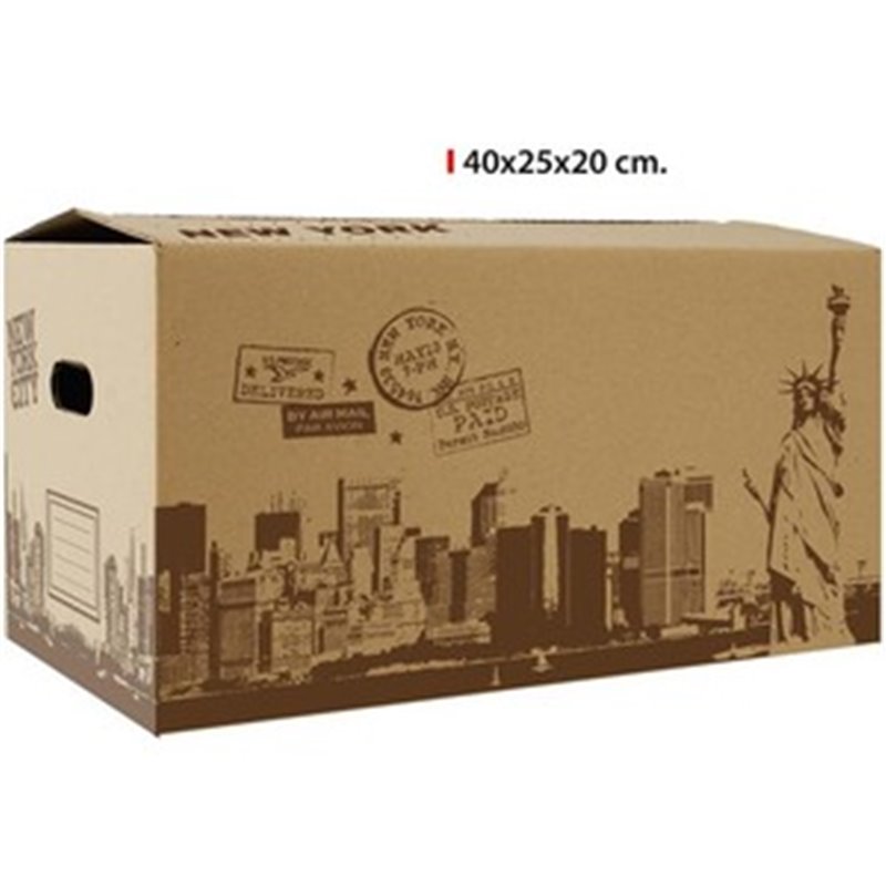 CAJA MULTIUSOS NEW YORK CITY 40X25X20CM CONFORTIME