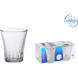 SET 4 VASOS TRANSPARENTE 9CL AMALFI