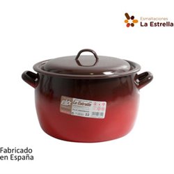 OLLA ABOMBADA C/TAPA 22CM - 6,4L FUEGO