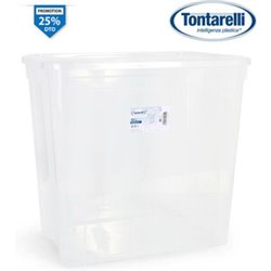 CAJA ALMACENAJE 85 L C/TAPA COMBI TRANSPARENTE