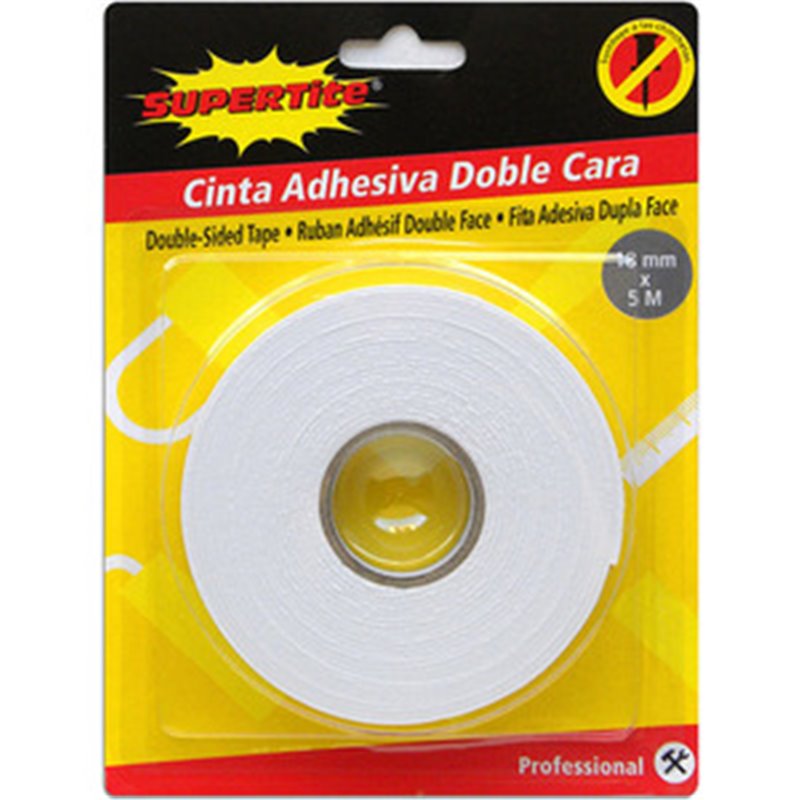 CINTA ADHESIVA DOBLE CARA 18MM X 5M