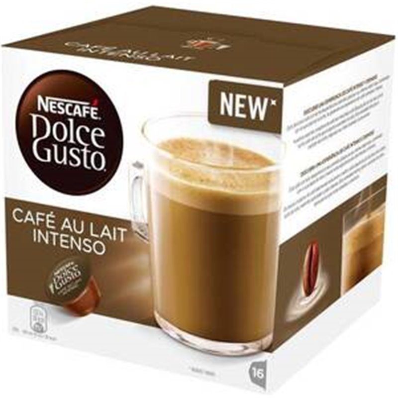 DOLCE GUSTO CAFÉ CON LECHE INTENSO, 16 CÁPSULAS