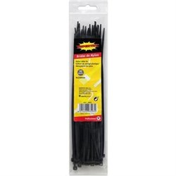 BRIDAS DE NYLON 4X250MM - 30 UDS - COLOR NEGRO