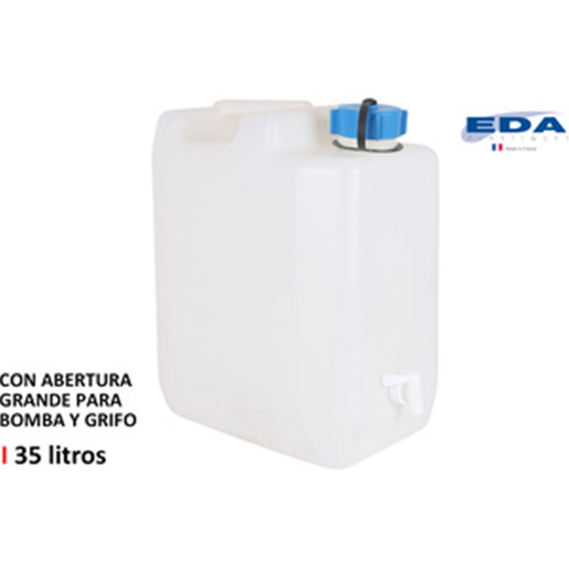 TANQUE AGUA EXTRAFUERTE 35L C/GRIFO EDA