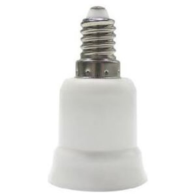 ADAPTADOR CAQUILLO E14 A E27 PLÁSTICO 7HSEVENON ELEC