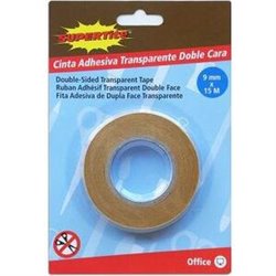 CINTA ADHESIVA DOBLE CARA TRANSPAREN 15MX9MM