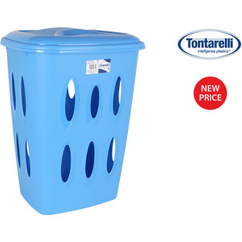 PONGO TODO C/TAPA 45L LAUNDRY AZUL