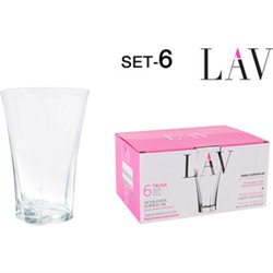 SET 6 VASOS REFRESCO 350CC TRUVA