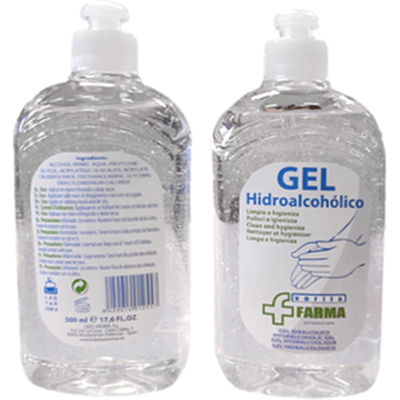 GEL HIDROALCOHÓLICO 500ML - NUEVO ENVASE