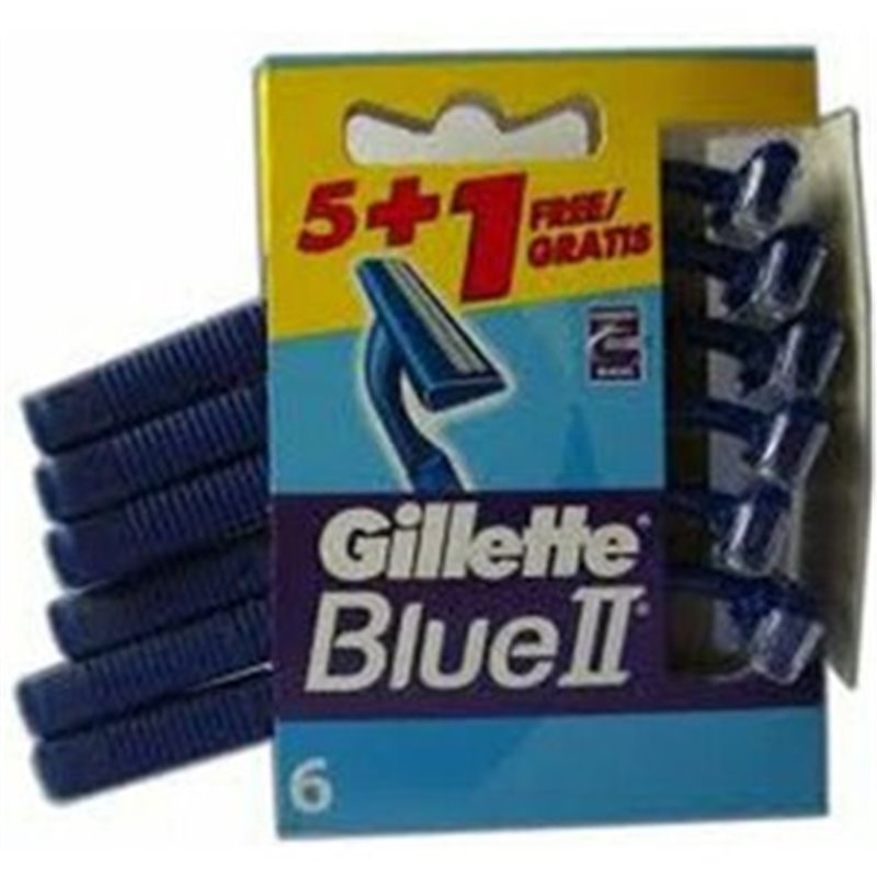 GILLETE BLUE II 5+1 GRATIS MAQUINILLAS DESECHABLE