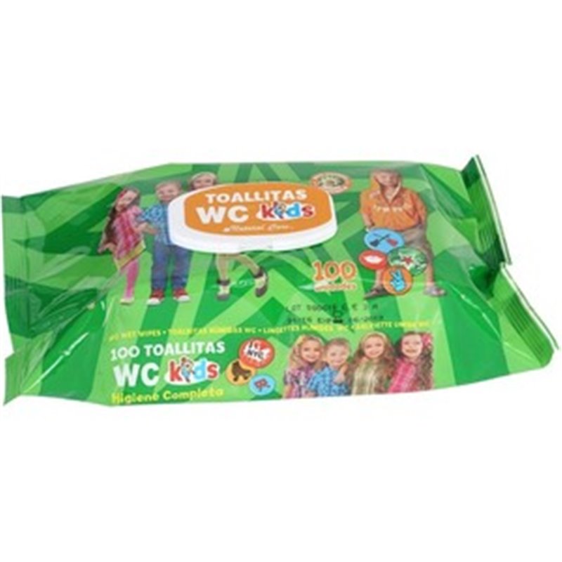 SET 100 TOALLITAS WC KIDS C/TAPA