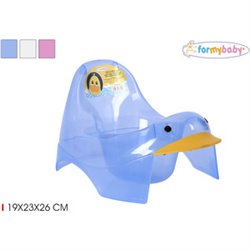 SILLA ORINAL INFANTIL TRANSPARENTE DUCK FOR MY BABY - COLORES SURTIDOS