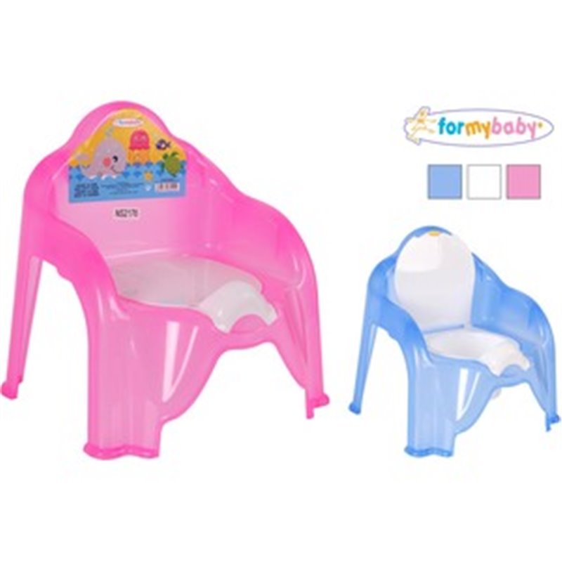 SILLA WC BEBE TRANSPARENTE FORMYBABY - COLORES SURTIDOS