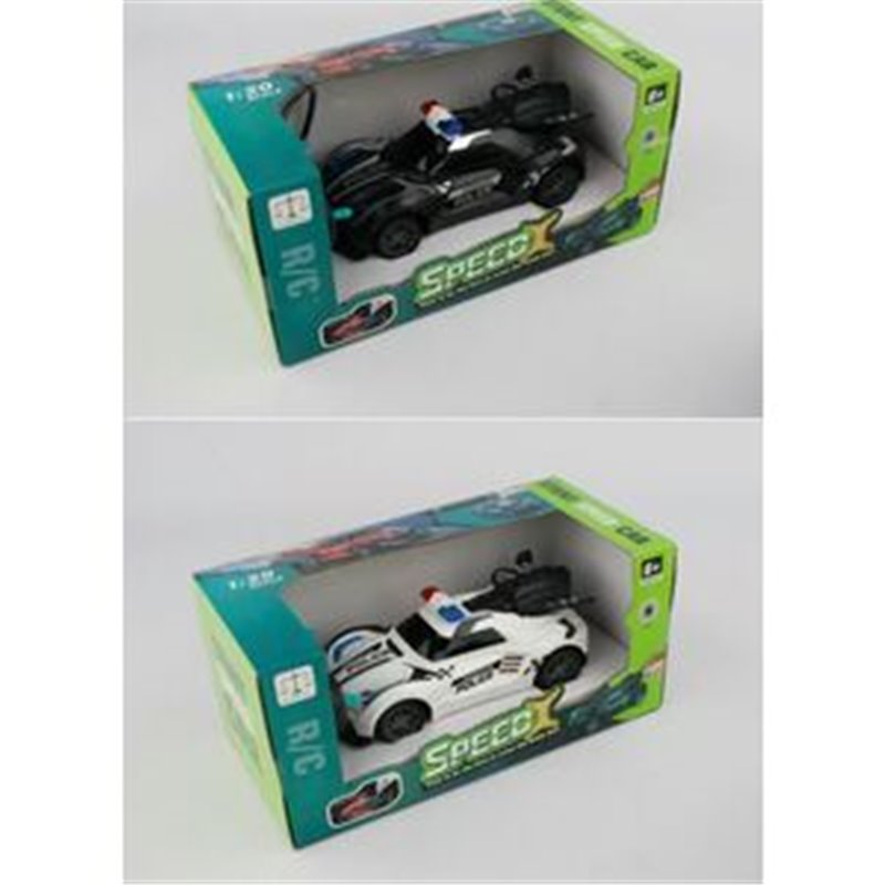 COCHE POLICIA SPRAY R/C ESC 1:20