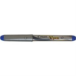 PLUMA DESECHABLE VPEN SILVER AZUL PILOT SVP-4M-L TAMAÑO - AZUL