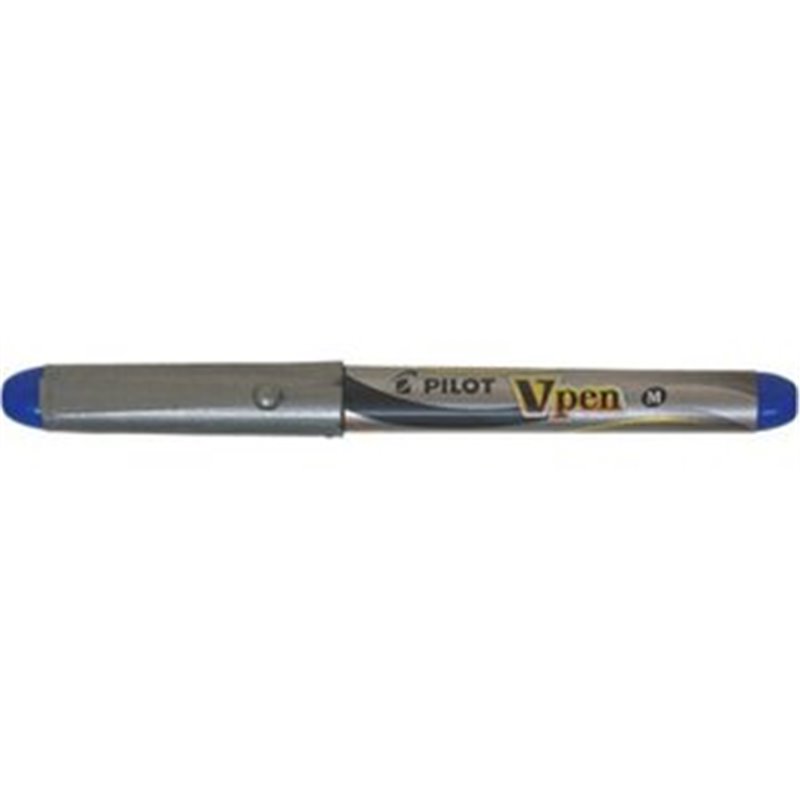 PLUMA DESECHABLE VPEN SILVER AZUL PILOT SVP-4M-L TAMAÑO - AZUL