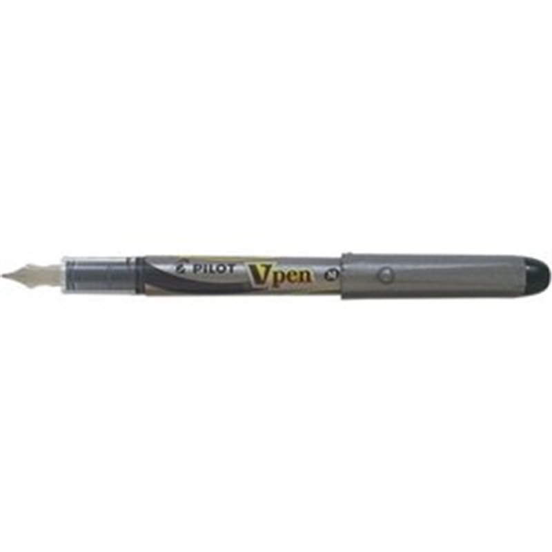 PLUMA DESECHABLE VPEN SILVER AZUL PILOT SVP-4M-L TAMAÑO - NEGRO