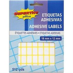 ETIQUETAS ADHESIVAS 18X12MM