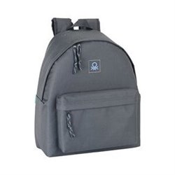 BENETTON - MOCHILA, 32X40CM, COLOR GRIS