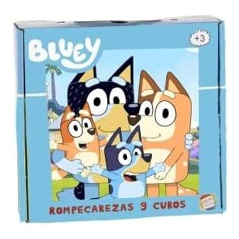 ROMPECABEZAS BLUEY 9 CUBOS