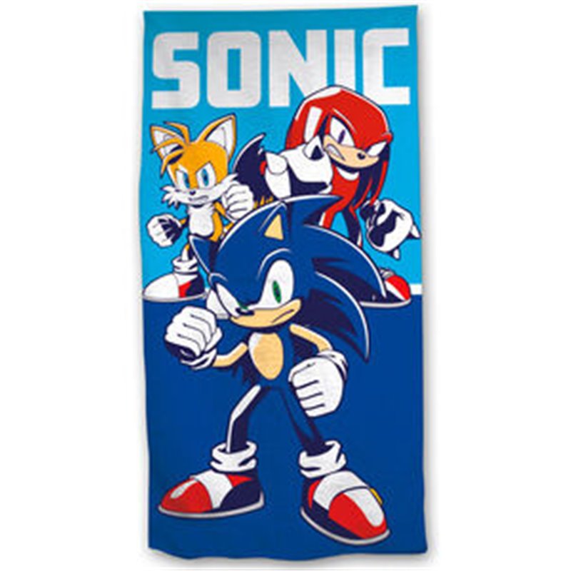 TOALLA SONIC THE HEDGEHOG MICROFIBRA