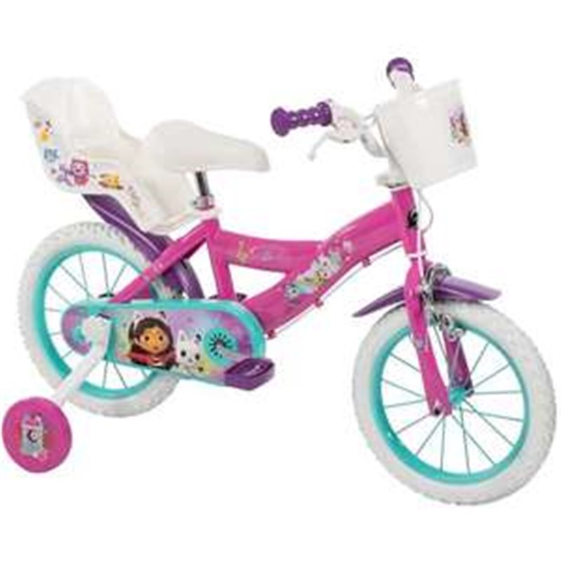 BICICLETA GABBY DOLLHOUSE 14" (4/6 AÑOS)